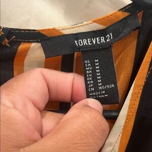 Forever 21 Multicolor Striped Top